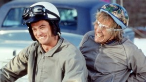 From Left: Lloyd Christmas (Jim Carrey) and Harry Dunne (Jeff Daniels) image Credit: MTV