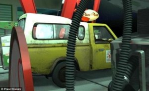 The company’s now-famous Pizza Planet truck first appears in the animated feature ‘Toy Story’ (1995).