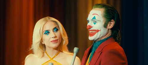 Lady Gaga and Joaquin Phoenix in 'Joker: Folie a Deux' (2024).
